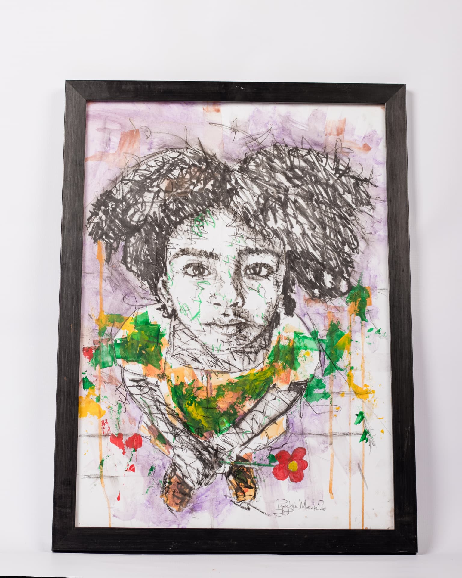 Bloom — Framed Art Print — handwoven rattan by LOWE Design Studio