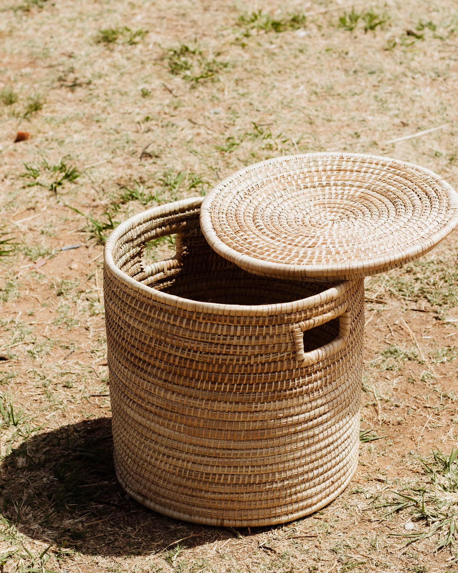 Rattan Slender Pendant — handwoven to order in 2–4 weeks.
