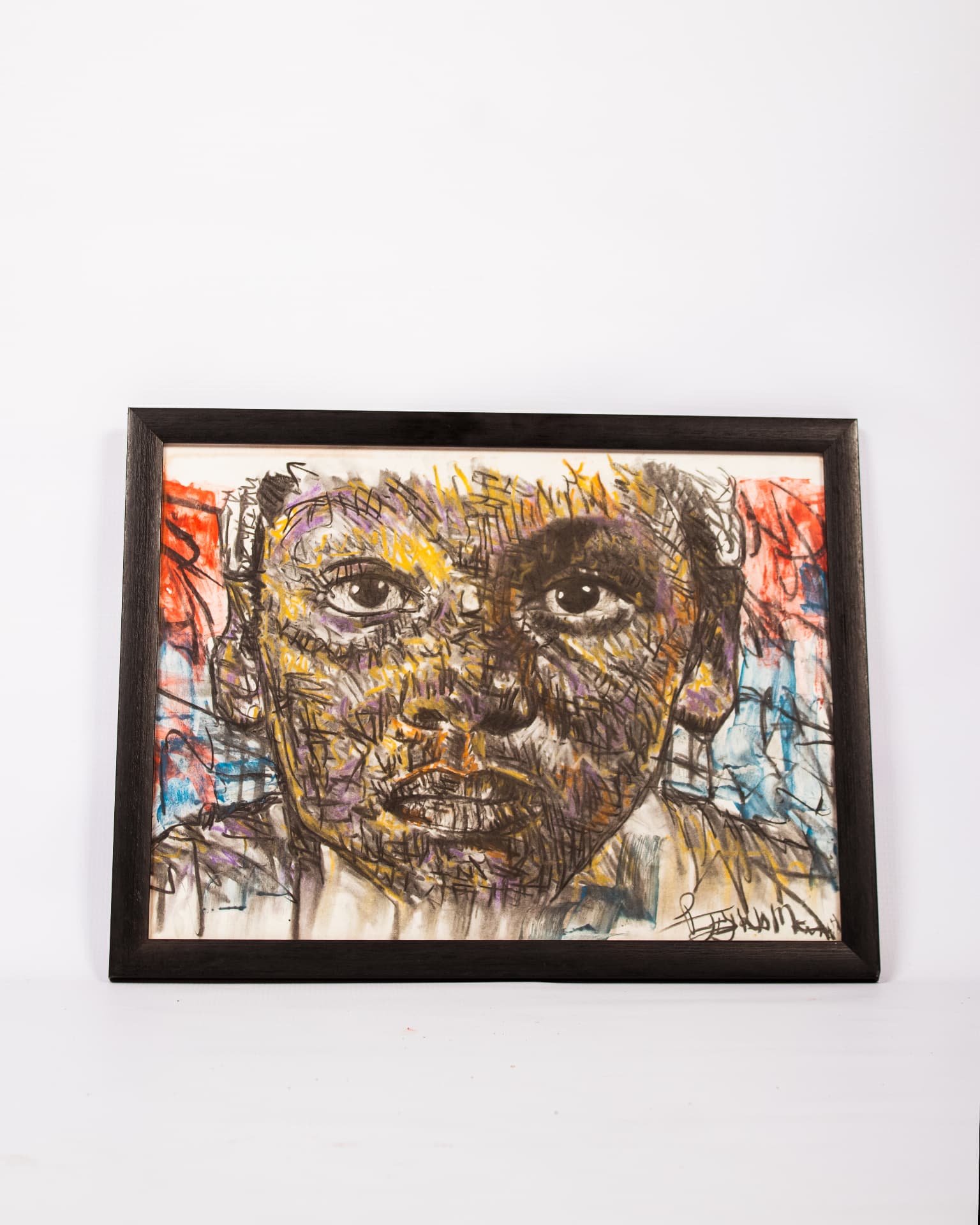 Elder Study — Framed Art Print — handwoven rattan by LOWE Design Studio